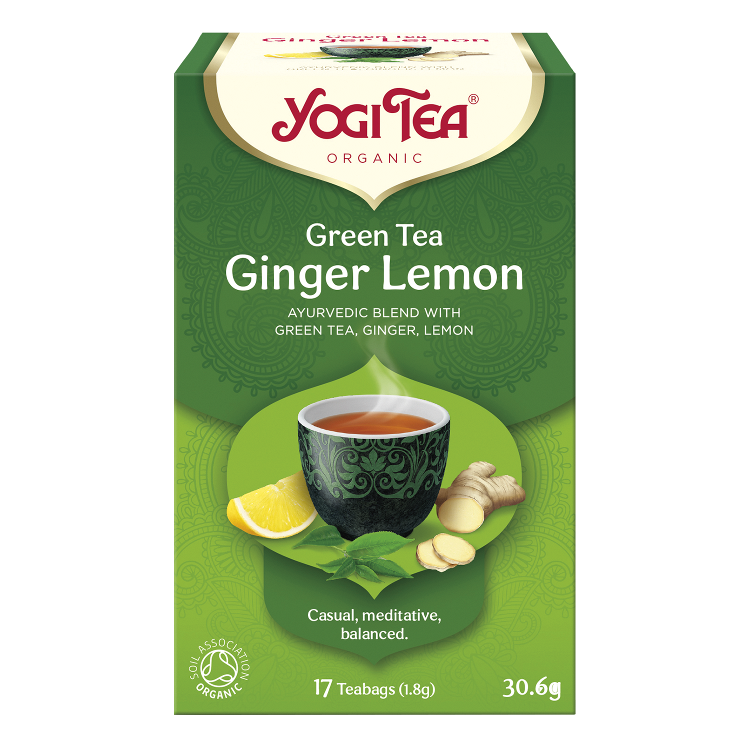 Yogi Tea Green Ging Lemon Øko/Organic 17breve