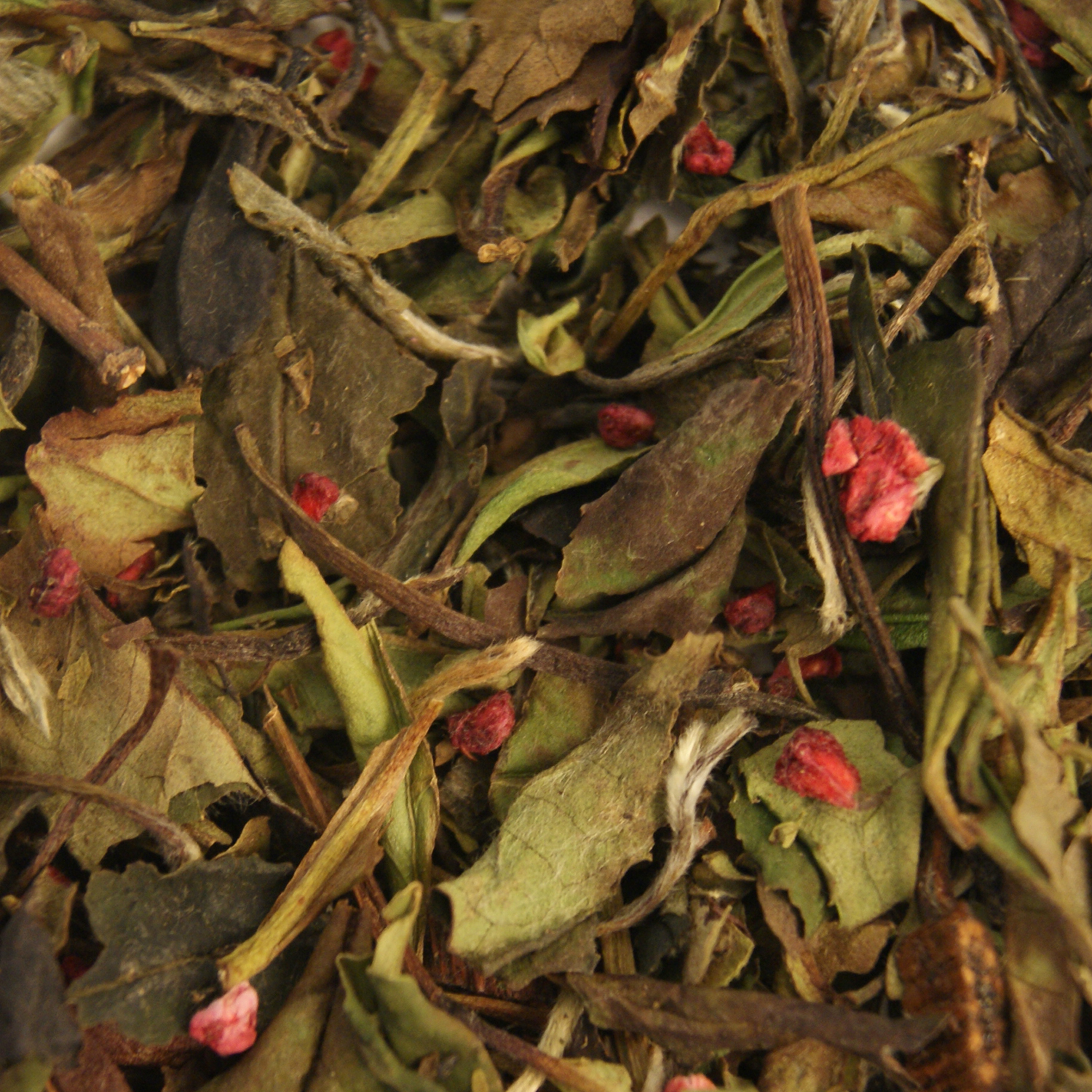 Hvid te m hindbær og vaniljesmag 1 kg