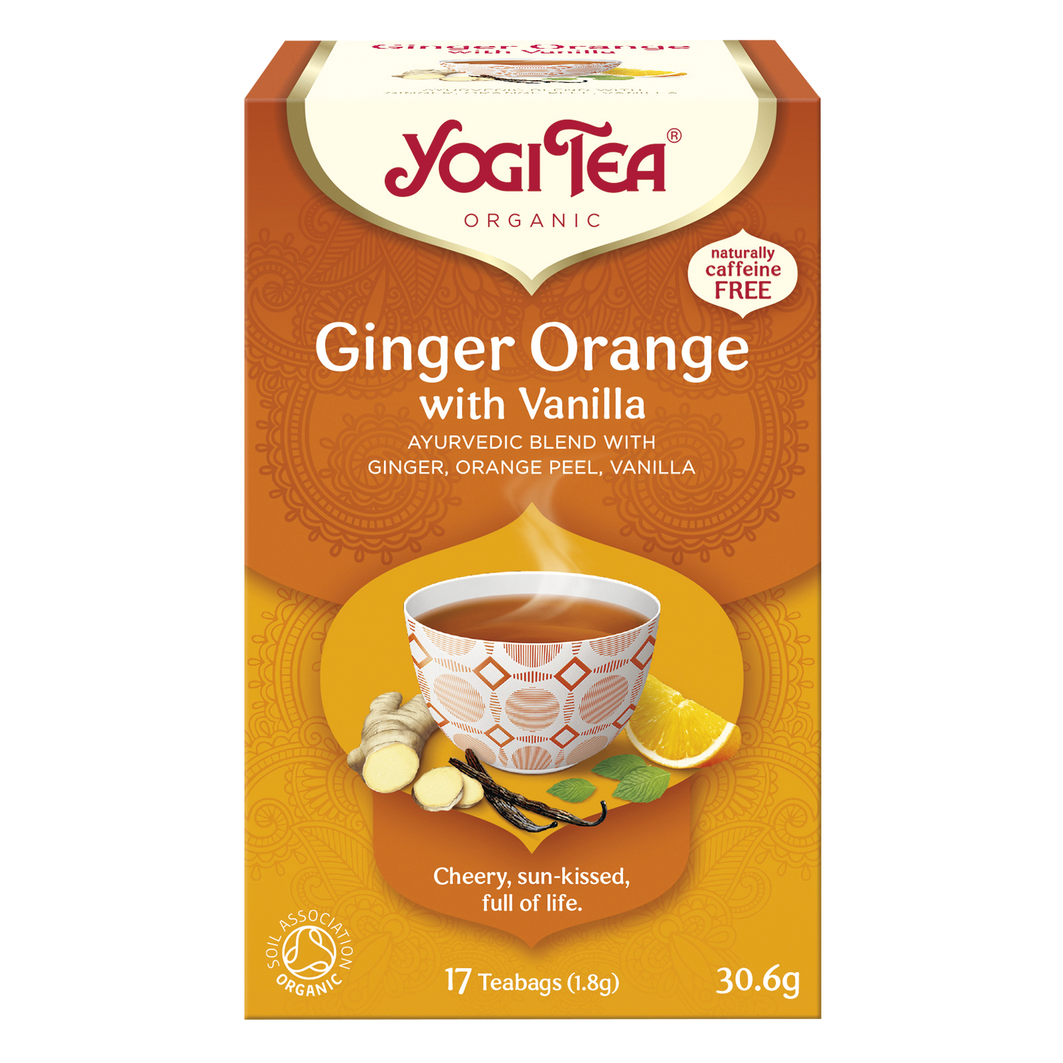 Yogi Tea Ginger orange vanilla ko/Organic 17breve