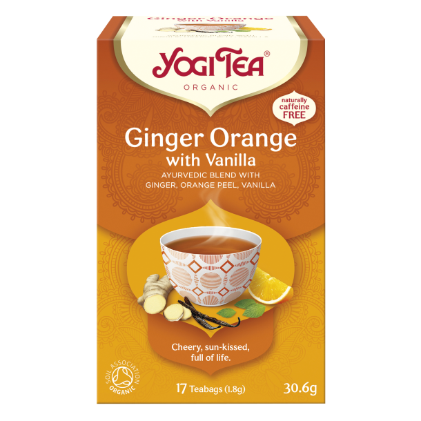 Yogi Tea Ginger orange vanilla ko/Organic 17breve