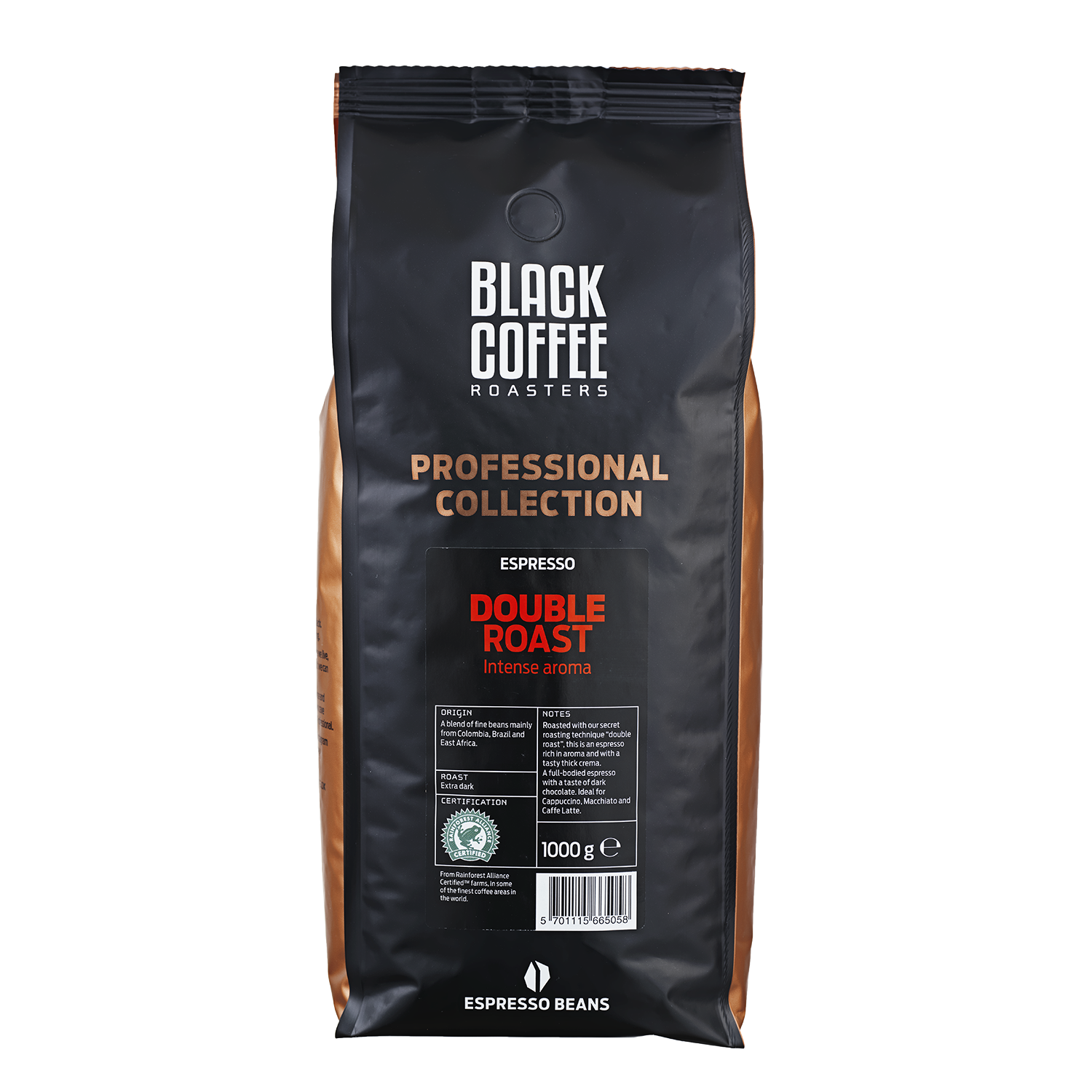 BCR PRO Double Roast RFA Espresso 1 kg Hele bnner 