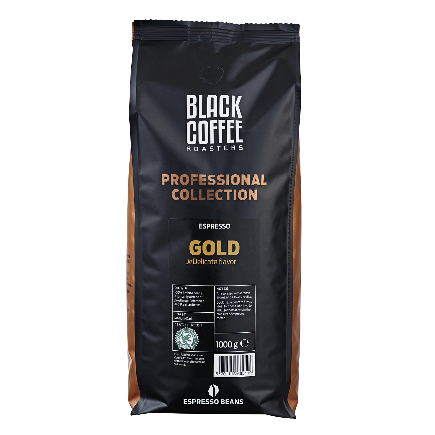 BCR PRO Gold Espresso 1 kg Hele bnner