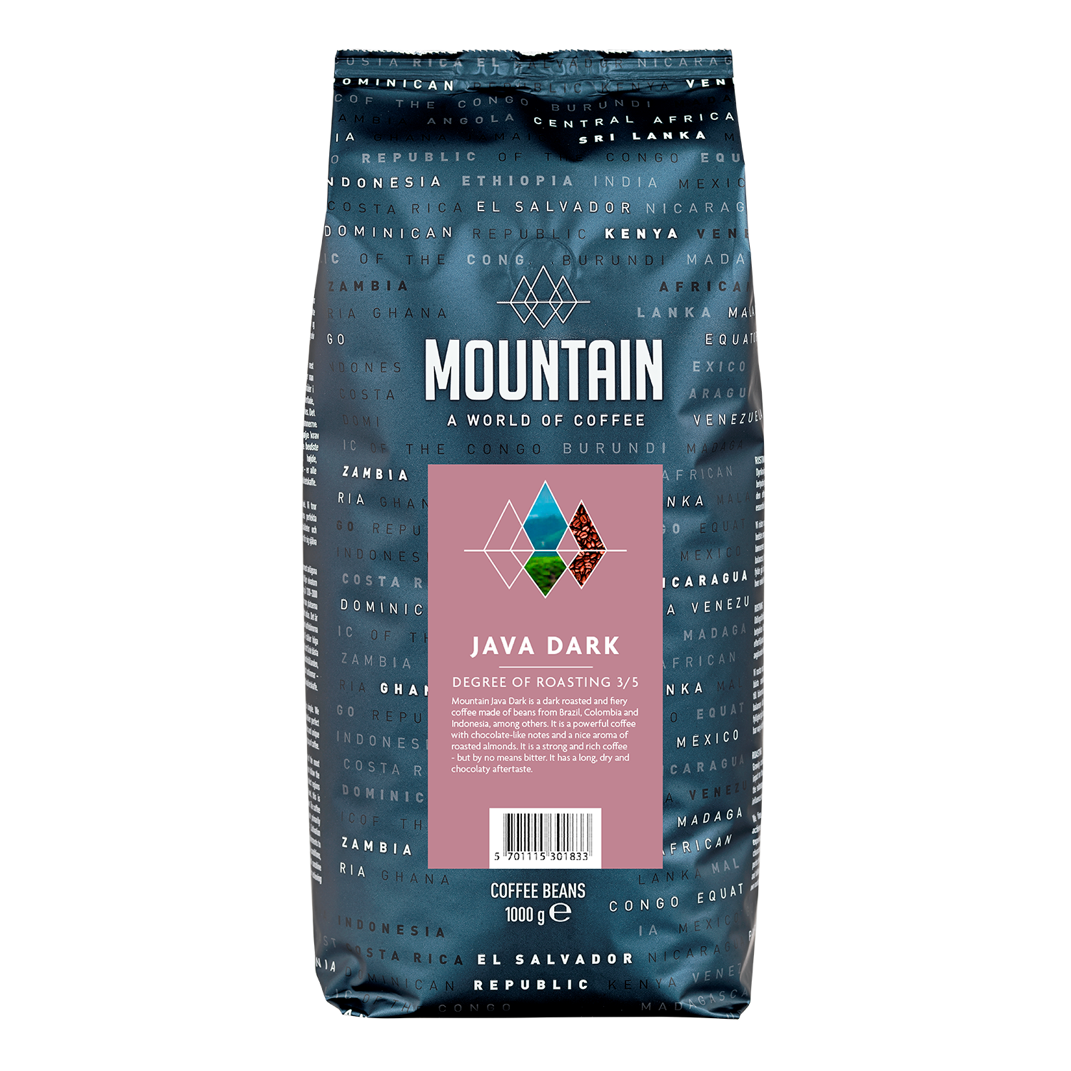 Mountain Java Mrk Hele bnner 1 kg