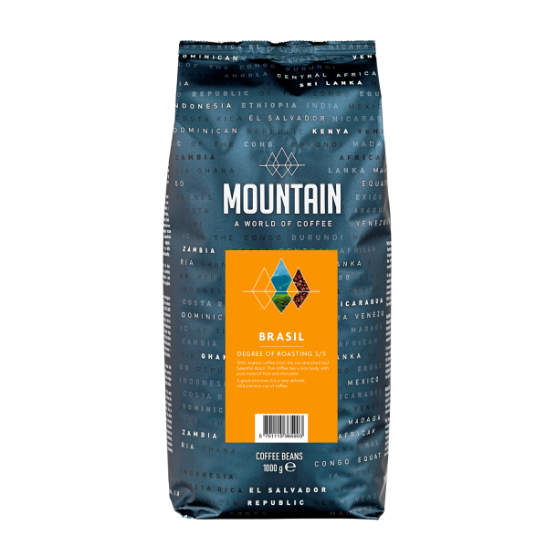 Mountain Brasil Kaffe Hele bnner   1 kg