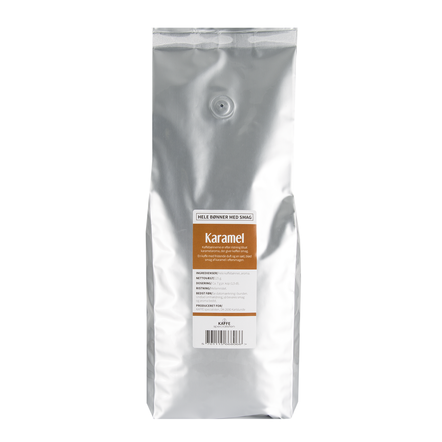 Kaffe Karamel 1 kg.Hele bnner
