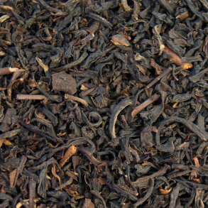 Sort te med orangesmag