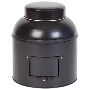 Tedse sort rund m/skilteholder 203 x 243 mm 1 st