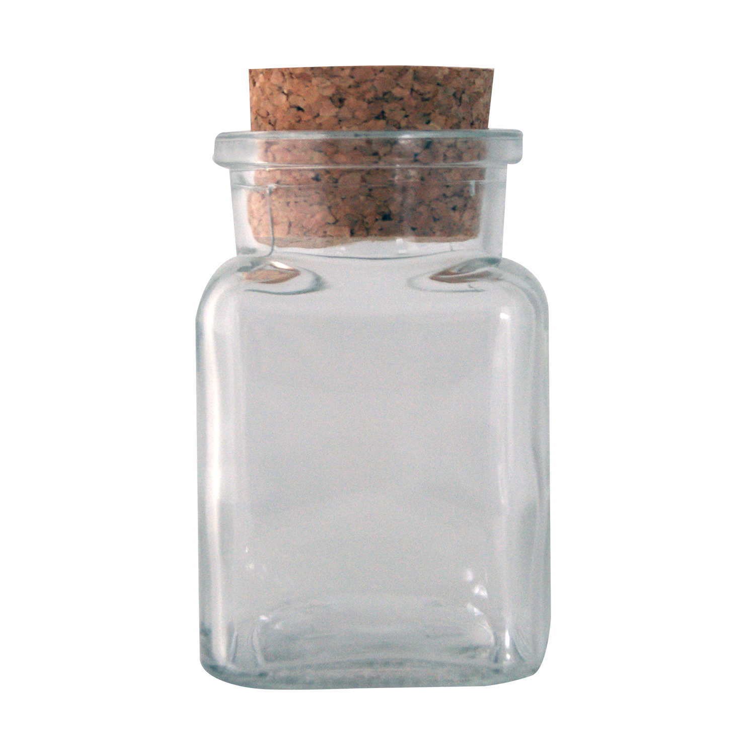 Korkglas firkantet 150 ml/1 gl