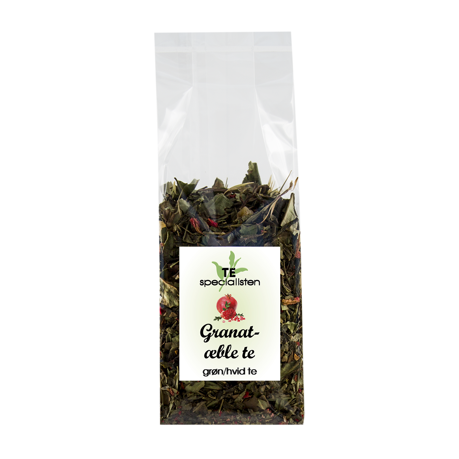 Grn/Hvid Te Granatble 70g