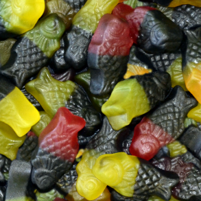 Vingummi Kulrte Fisk