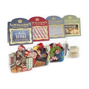 bolsjer i gennemsigtig pose