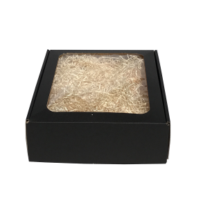 Stor gaveske med rude matsort, 35X28X9,5 cm. Design selv.