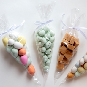 blandet slik i poser