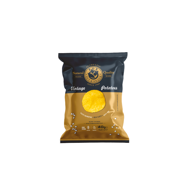 Vintage potato chips sea salt