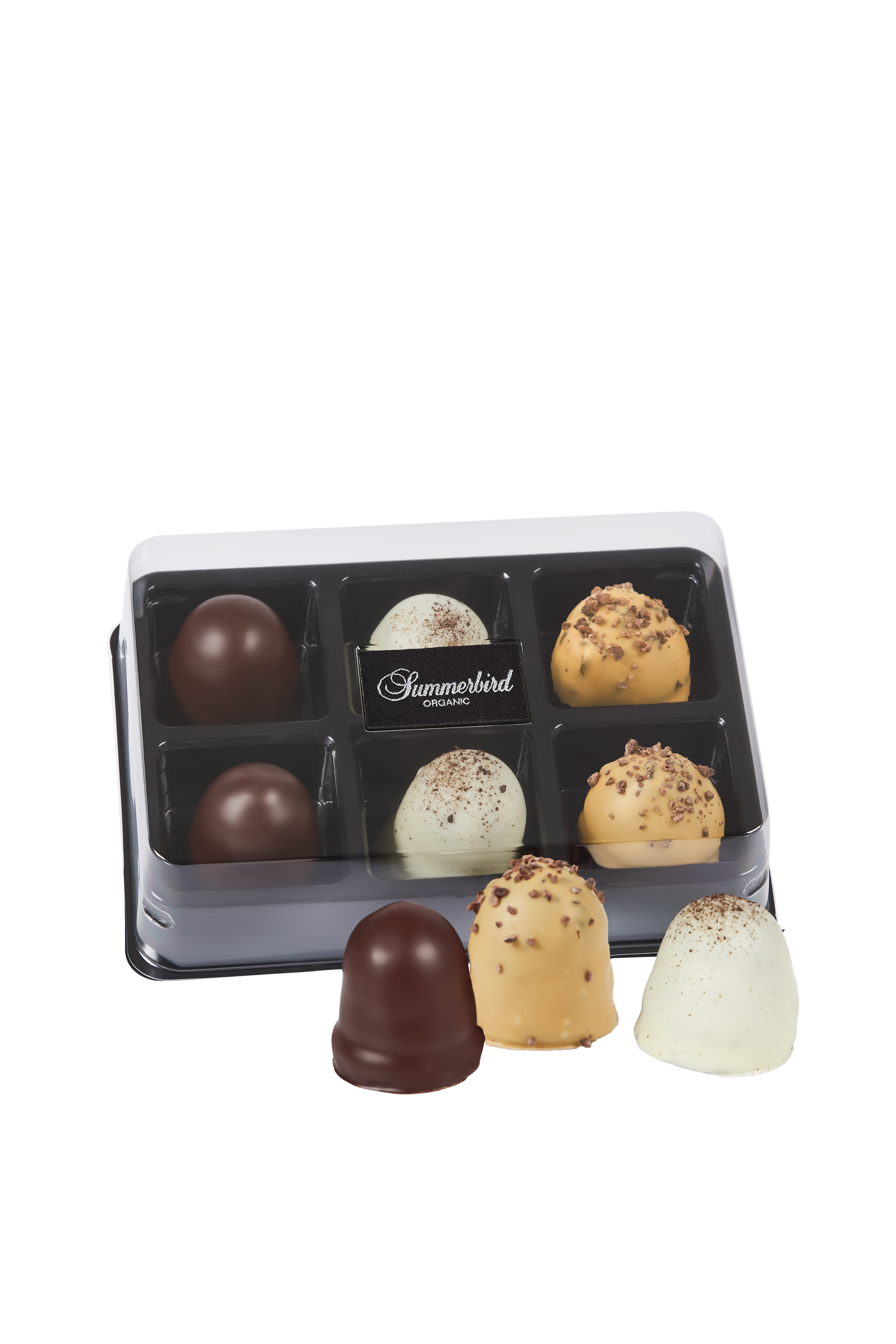 Mini flødeboller classic & amber (mix), 6 stk
