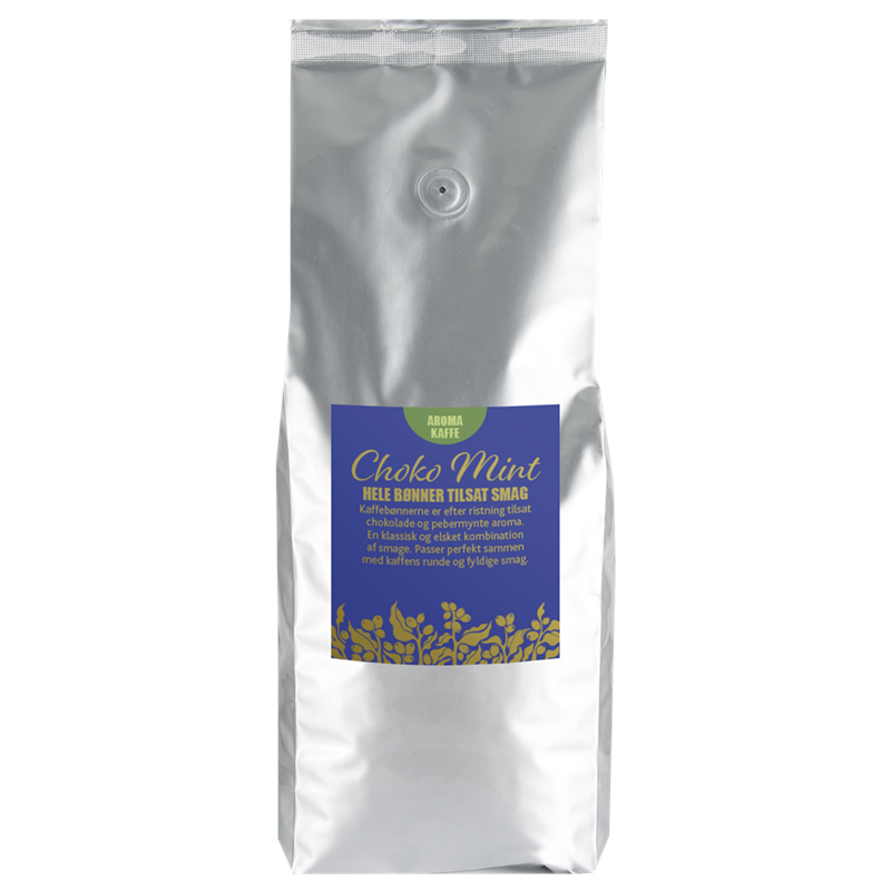 Kaffe Choko mint 1 kg. Hele bønner