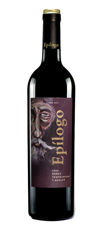 Rødvin Spanien - Epilogo Roble Tempranillo, 2020 13,5%.