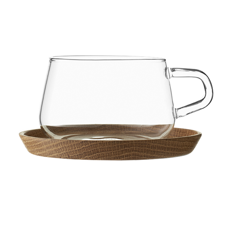 Glaskop m bambus underkop Classic 0,25L 1 stk VIVA