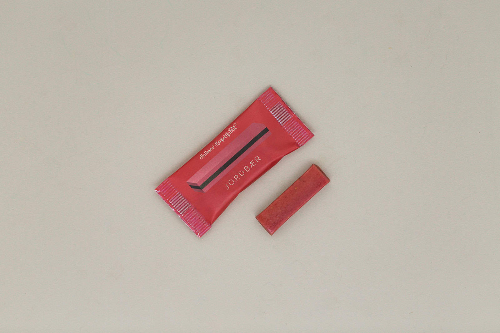 Konfekt flowpack, jordbær
