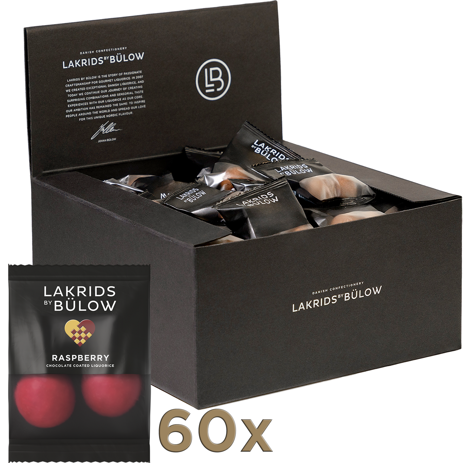 Kopi af Lakrids by Bülow - F - Mini - Crisply Raspberry Flowpack