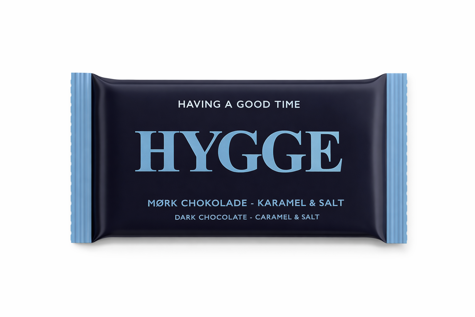 HYGGE - Chokoladebar - M�rk chokolade 70% - karamel &amp; salt