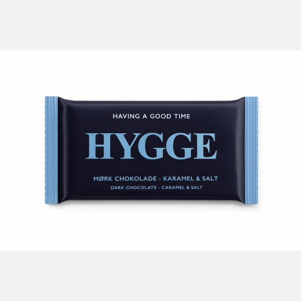 HYGGE - Chokoladeplade - M�rk chokolade 70% - karamel &amp; salt