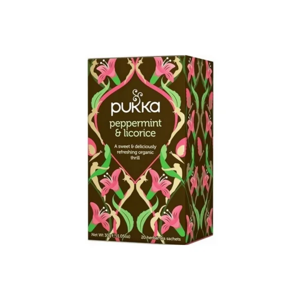 Pukka - Pebbermint &amp; Licorice te - �ko