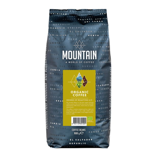 Kopi af Mountain �ko Fairtrade  Hele b�nner 1 kg KRAV