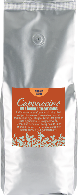 Smagskaffe Cappuccino - 1 kg Hele b�nner