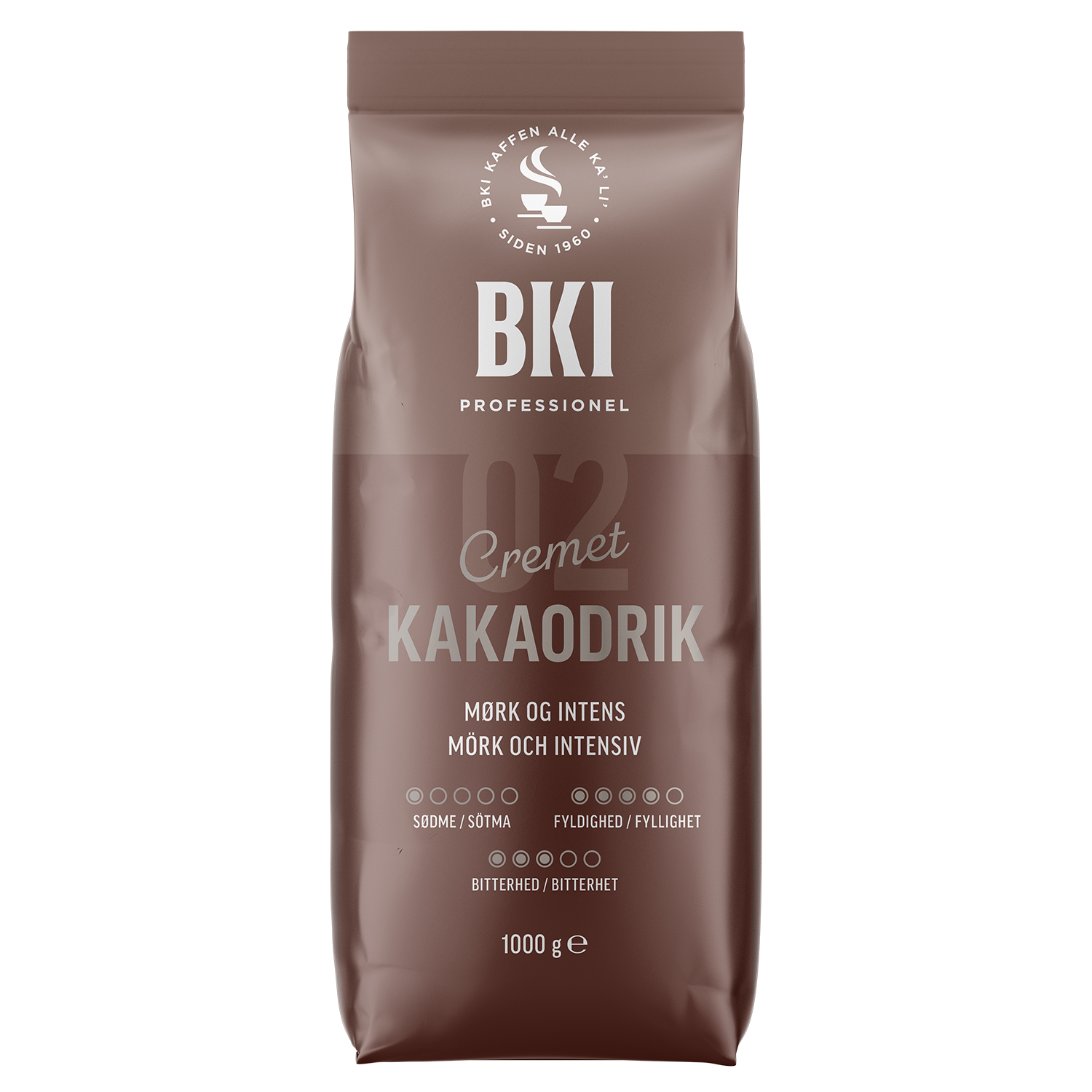 Kakaodrik mrk og intens 17%, 1 kg