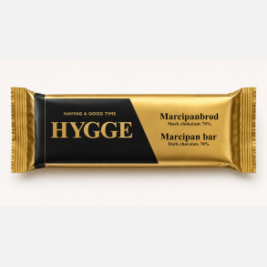 HYGGE - Marcipanbr�d - M�rk chokolade 70%
