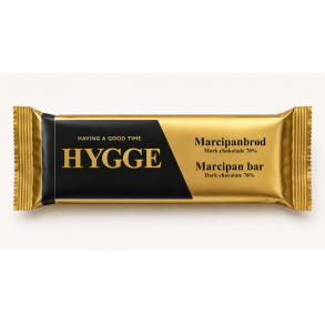 HYGGE - Marcipanbr�d - M�rk chokolade 70%