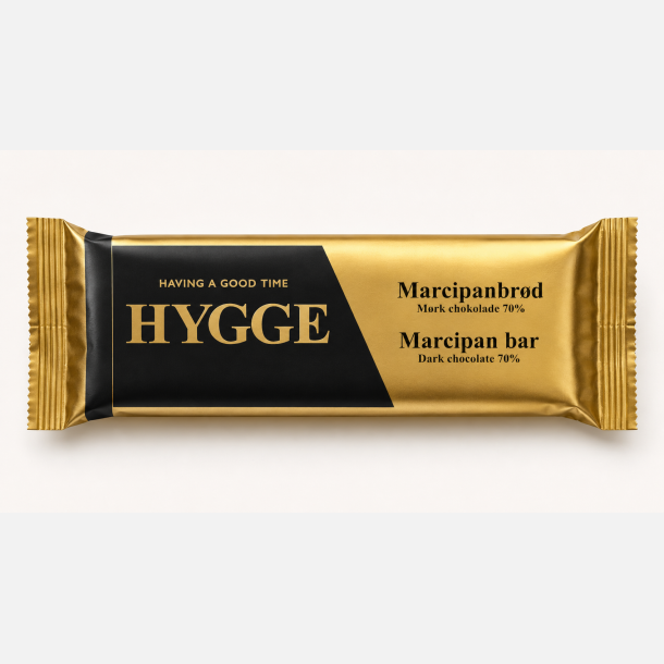 HYGGE - Marcipanbr�d - M�rk chokolade 70%