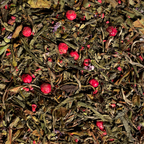 Springtime, Grn Hvid Te med Br og Blomster