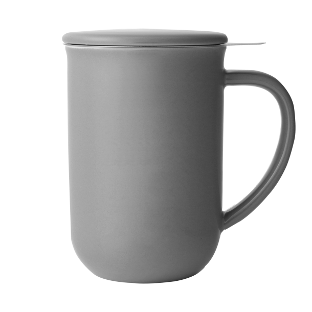 Krus med filter og l�g, Gr� Minima 1 stk VIVA