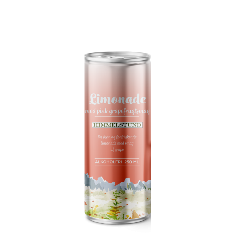 Himmelstund Limonade Pink grapefrugtsmag alkoholfri 250ml