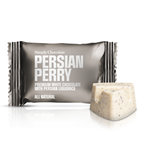 Chokolade Bites m. lakrids, Persian Perry 10g