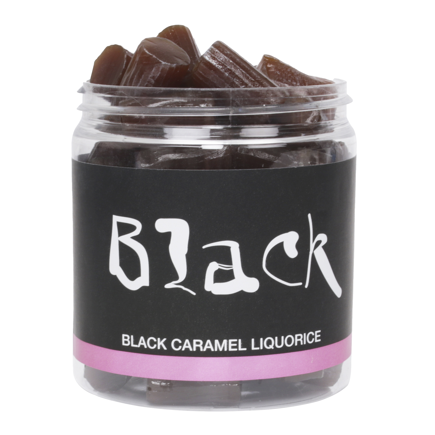 Lakrids med karamelsmag  170g, Black liquorice