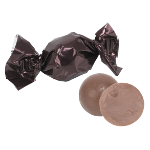 Chokolade kugler med kaffesmag, brun folie 1000g 