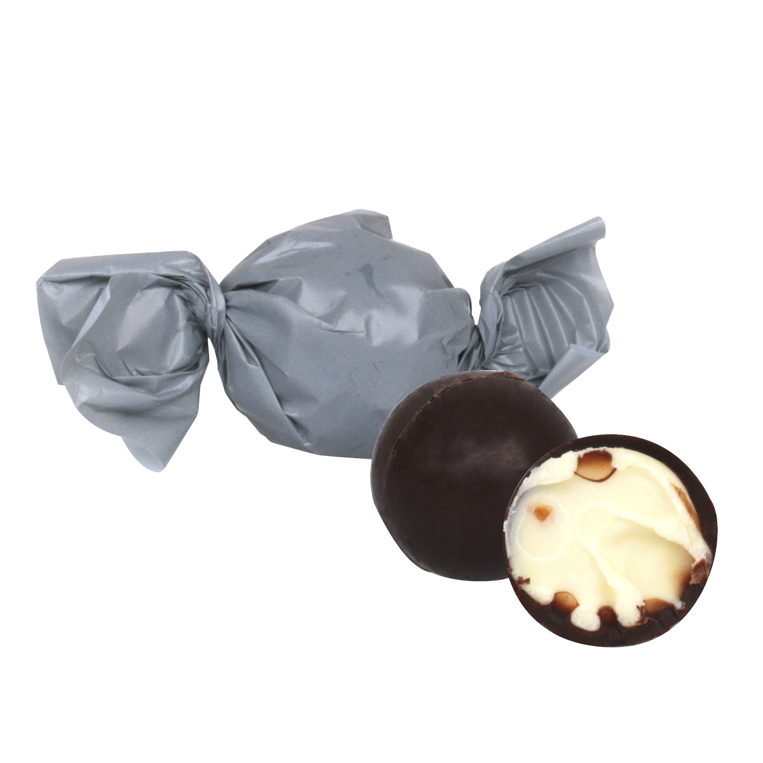 Chokolade kugler, saltkaramel, lysbl folie 100g 