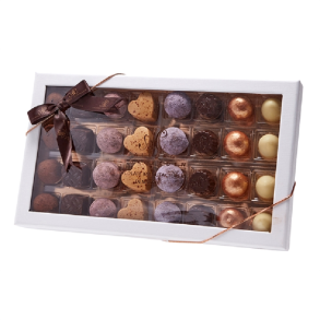 ske med 32 stk. chokolader