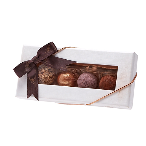 ske med 4 stk. chokolader