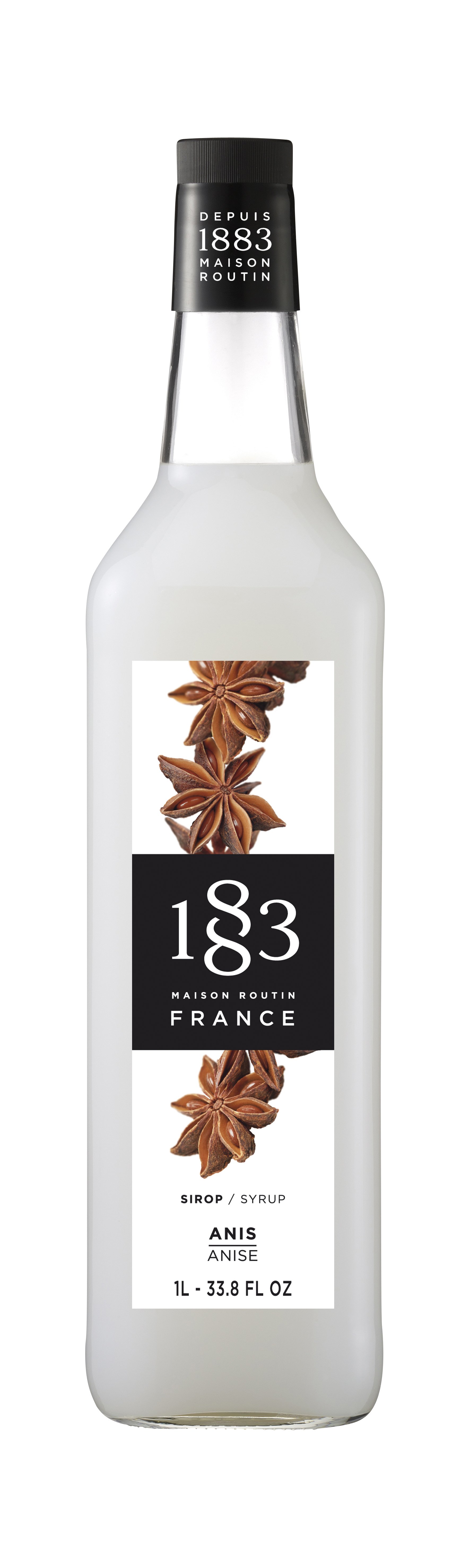 1883 lakrids - anis sirup 1 liter glas