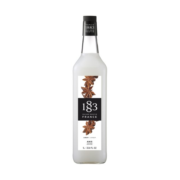 1883 lakrids - anis sirup 1 liter glas