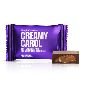 Chokolade Bites m. karamel, Creamy Carol 10g