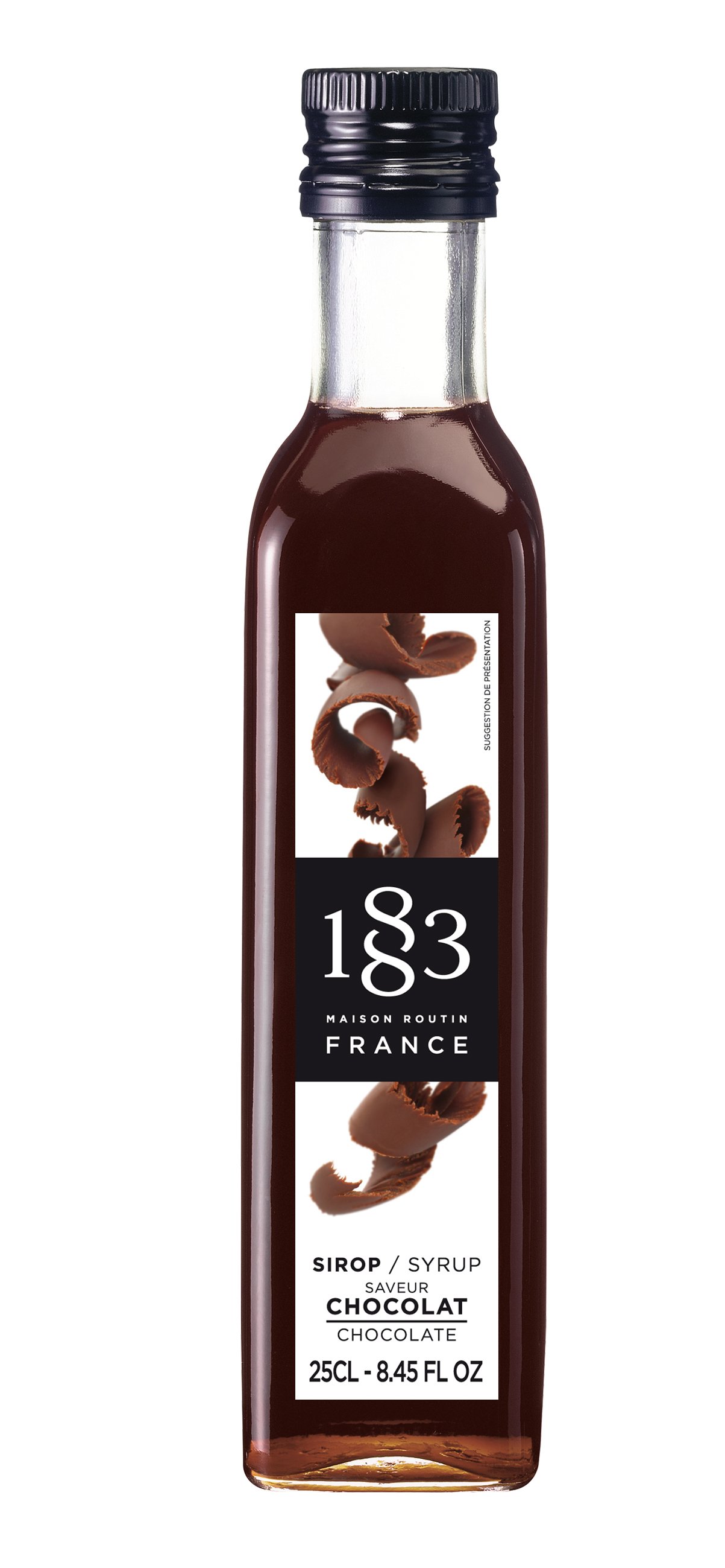 1883 chocolade sirup 25 cl glas