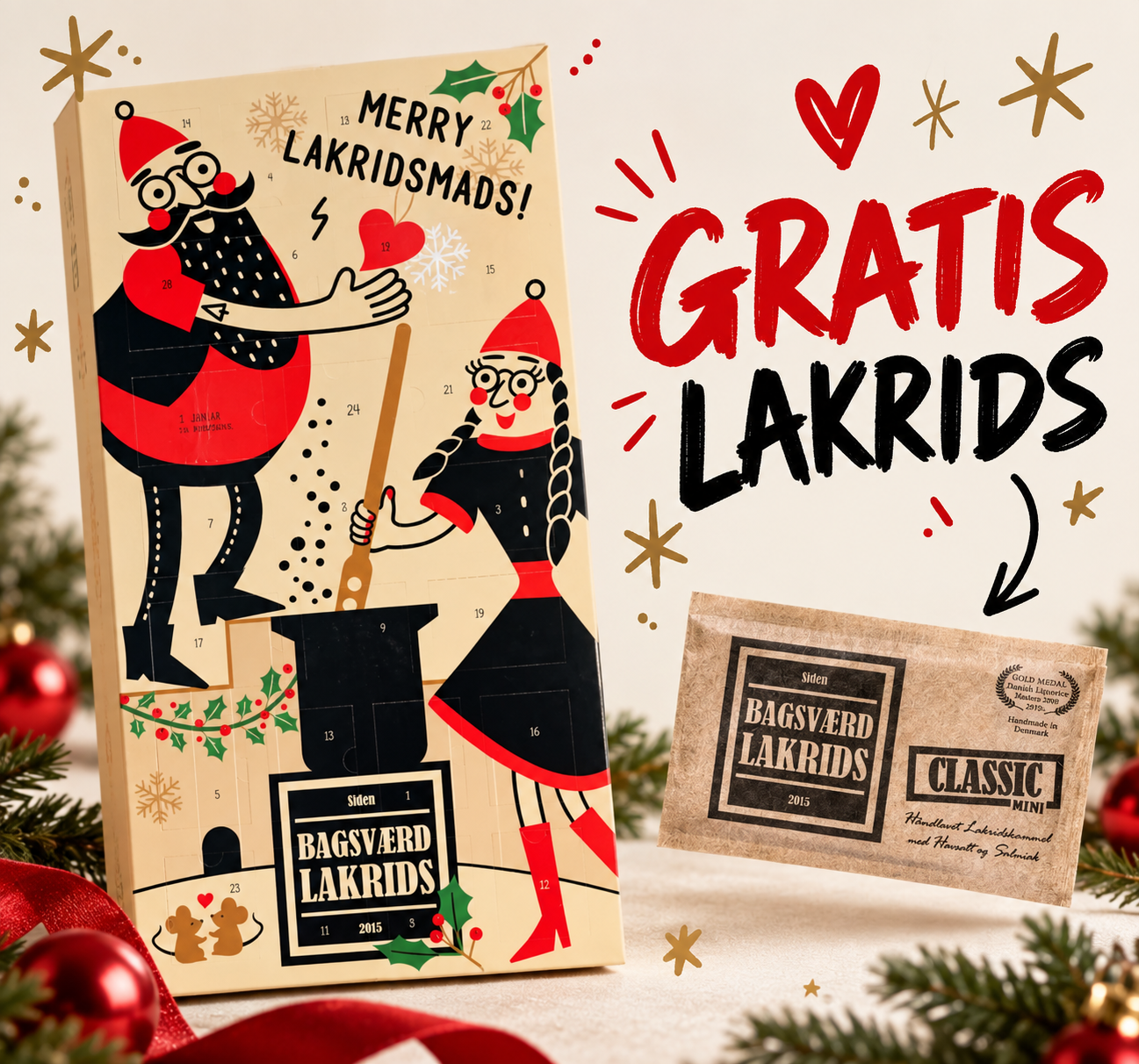 Bagsv�rd Lakrids Julekalender 2026 - Inkl. Mini plade