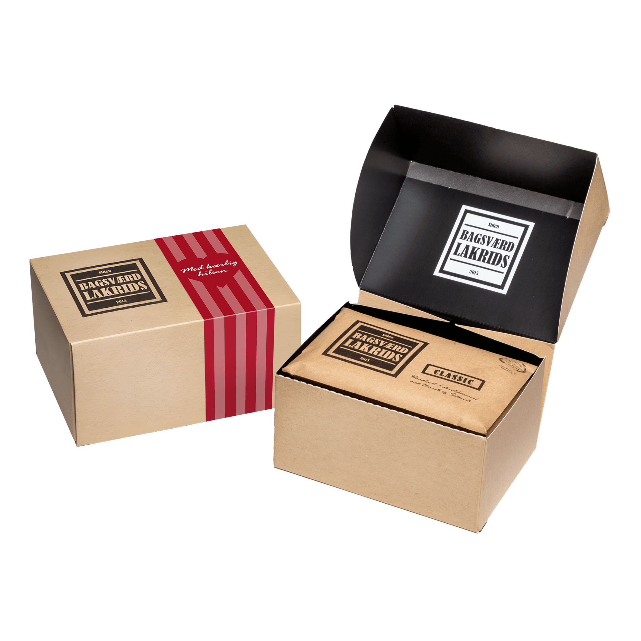 Rd Gavebox - 5 stk Lakridsplader
