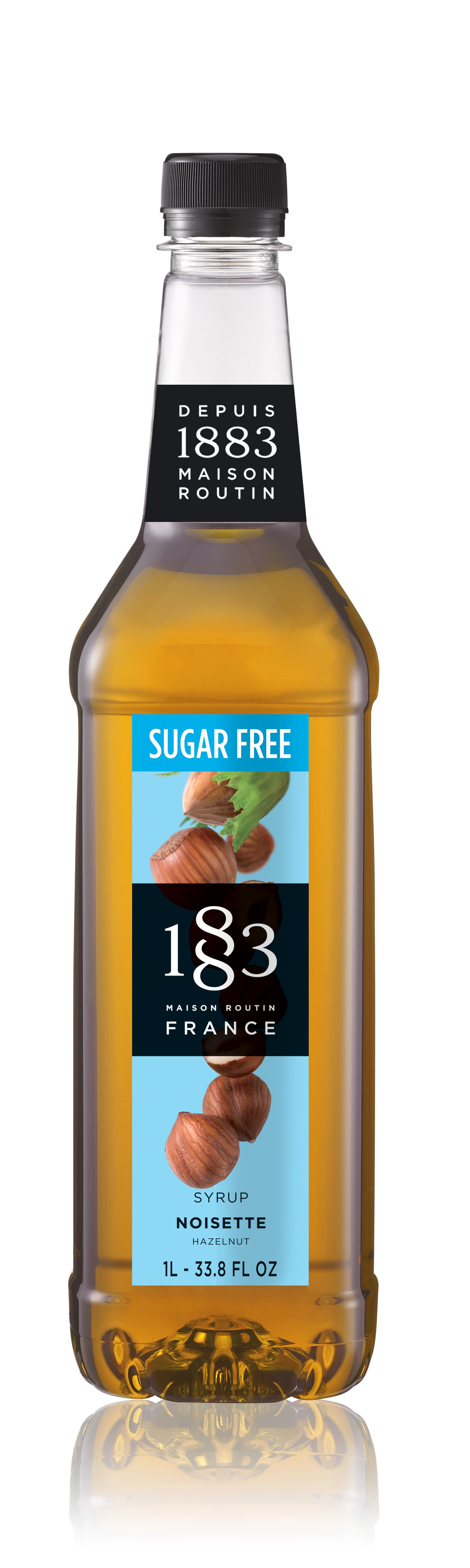 1883 sukkerfri hasselnd sirup pet flaske