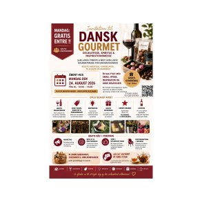 DANSK GOURMET MESSE 2026 BILLET D. 24/08 KL. 10-18 G�LDER KUN FOR ERHVERV! (�bent hus)